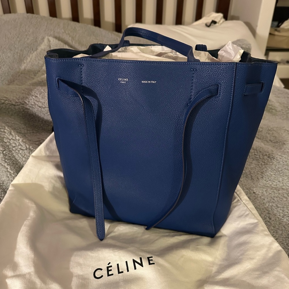 CELINE Soft Grained Calf Small Phantom Cabas Tote